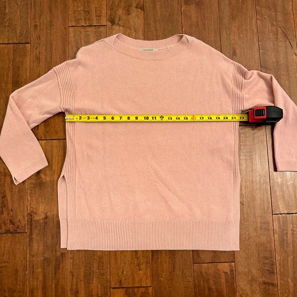 All Saints Pink Cashmere Split Hem Tara Sweater Jumper Sz XS - Picture 7 of 12
